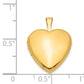 Gold Filled 14/20 1/20 Satin And Polished 2-Frame 15mm Heart Locket