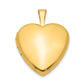 Gold Filled 14/20 1/20 Satin And Polished 2-Frame 15mm Heart Locket