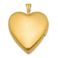 Gold Filled 14/20 1/20 Polished & Satin Fancy Border 19mm Heart Locket