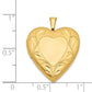 Gold Filled 14/20 1/20 Polished & Satin Fancy Border 19mm Heart Locket