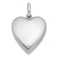 Sterling Silver Rhod-Pltd 20mm Diamond Love To Moon Swing Locket