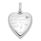 Sterling Silver Rhod-Pltd 20mm Diamond Love To Moon Swing Locket