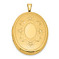 Gold Filled 14/20 1/20 26mm Floral Oval Locket