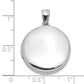 Sterling Silver Rhodium-Plated Polished 20mm Round Ash Holder Locket