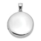 Sterling Silver Rhodium-Plated Polished 20mm Round Ash Holder Locket