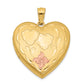 Gold Filled 14/20 1/20 4-Frame Enameled Heart Locket