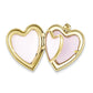 Gold Filled 14/20 1/20 Grandma 23mm Enameled Family Heart Locket