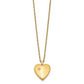 Gold Filled 14/20 1/20 20mm Polished/Satin Diamond Star Heart Locket Necklace