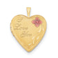 Gold Filled 14/20 1/20 20mm Enameled I Love You Heart Locket Necklace