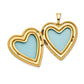 Gold Filled 14/20 1/20 20mm Enameled I Love You Heart Locket Necklace