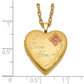 Gold Filled 14/20 1/20 20mm Enameled I Love You Heart Locket Necklace