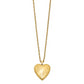 Gold Filled 14/20 1/20 20mm Side Swirled Heart Locket Necklace