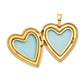 Gold Filled 14/20 1/20 20mm Side Swirled Heart Locket Necklace