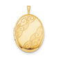 Gold Filled 14/20 1/20 26mm Swirled Oval Locket Necklace