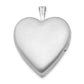 Sterling Silver Rhodium-Plated 20mm Forever In My Heart Locket