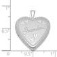 Sterling Silver Rhodium-Plated 20mm D/C Grandma Heart Locket