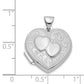 Sterling Silver Rhodium-Plated Heart Locket