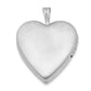 Sterling Silver Rhodium-Plated 20mm D/C Heart Locket