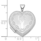 Sterling Silver Rhodium-Plated Heart Locket