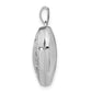 Sterling Silver Rhodium-Plated Heart Locket