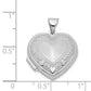 Sterling Silver Rhodium-Plated Heart Locket