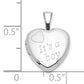 Sterling Silver It'S A Boy 12mm Heart Locket