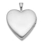 Sterling Silver Gold-Plated Diamond Cross 20mm Heart Locket