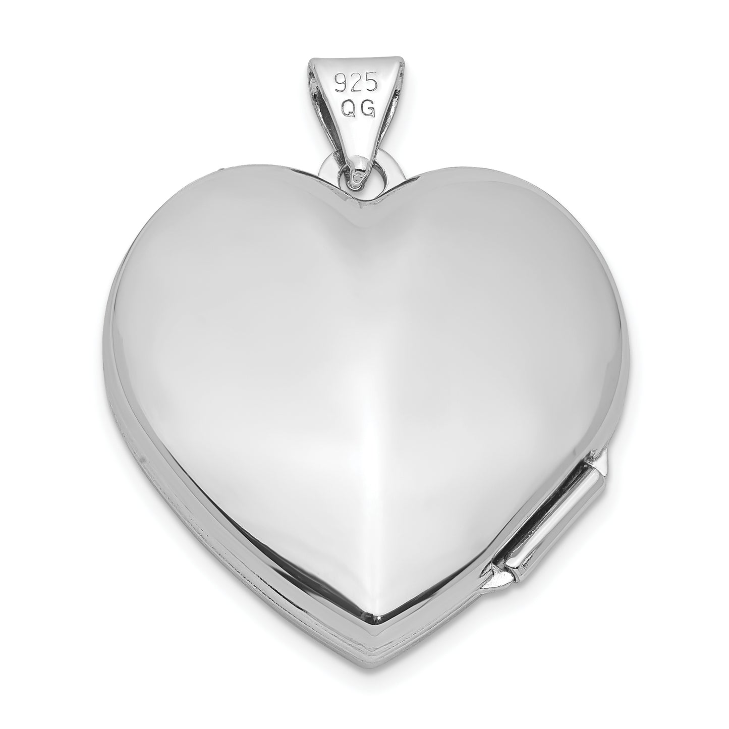 Sterling Silver Rhod-Plated & Gold-Tone Always In My Heart Dia Locket