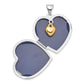 Sterling Silver Rhod-Plated & Gold-Tone Always In My Heart Dia Locket