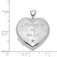 Sterling Silver Rhod-Plated & Gold-Tone Always In My Heart Dia Locket