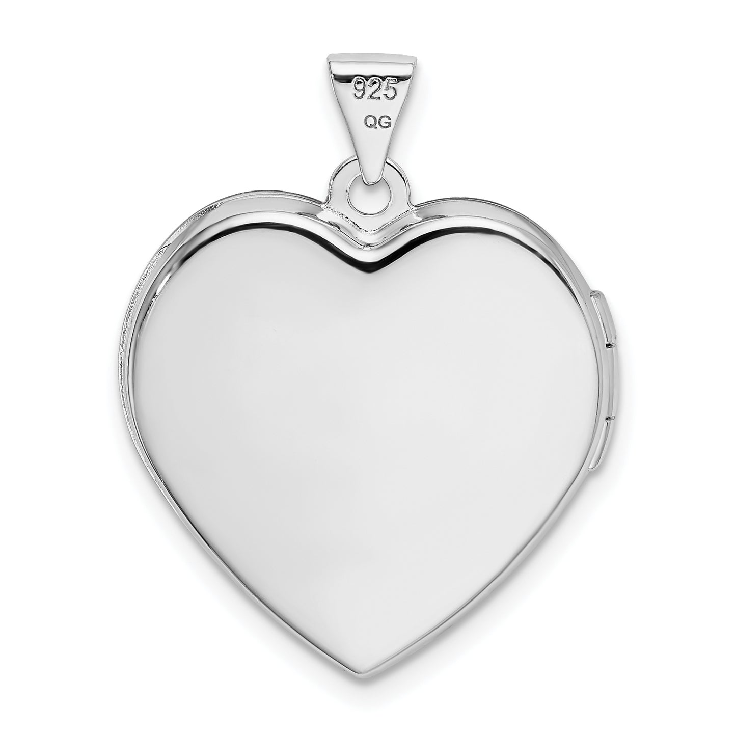 Sterling Silver Rhodium & Gold-Plated 21mm I Love You Heart Locket