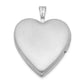 Sterling Silver Rhodium-Plated Enameled Flower Butterfly Heart Locket