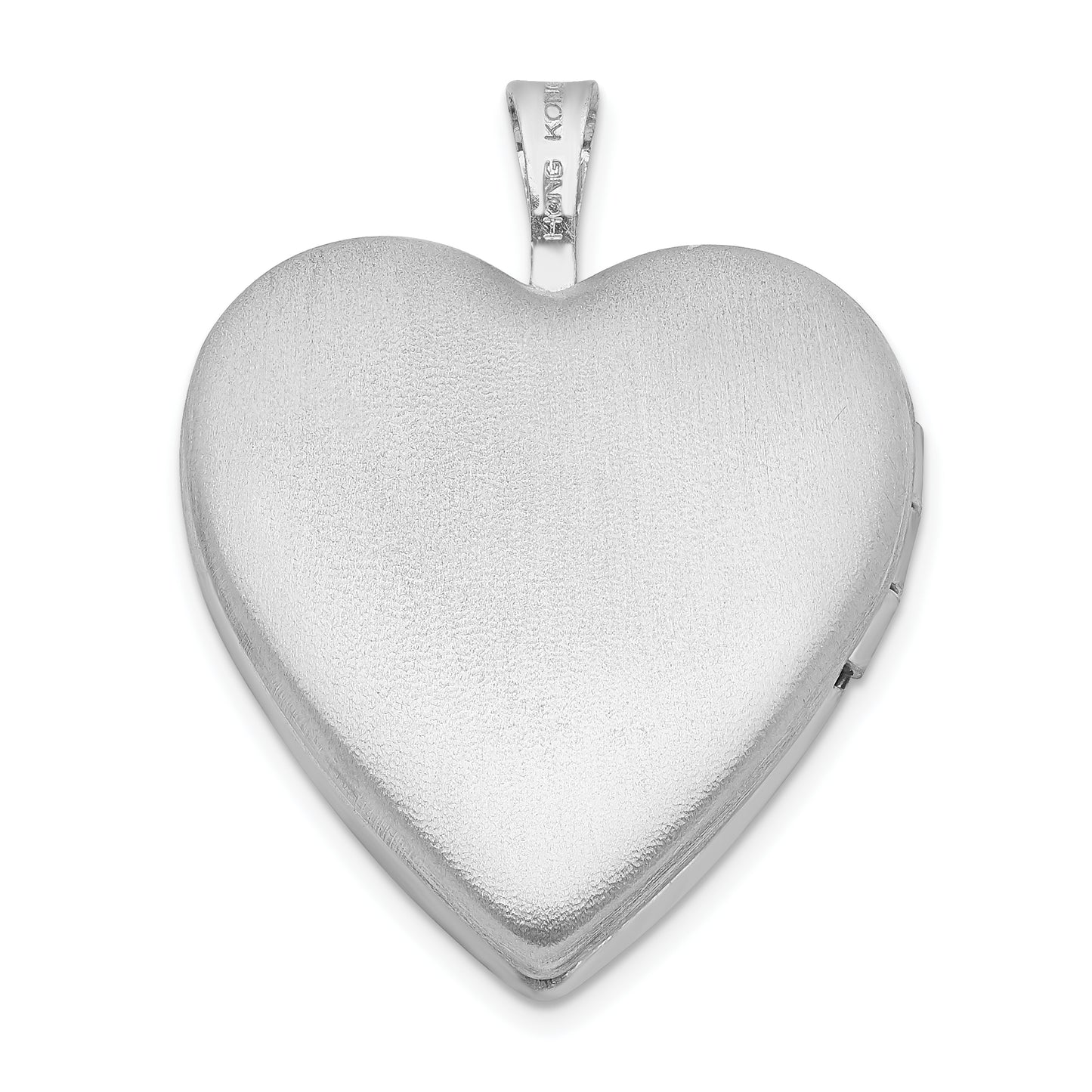 Sterling Silver Rhodium-Plated Enameled Flower Butterfly Heart Locket