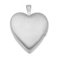 Sterling Silver Rhodium-Plated Crystal Heart Locket