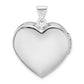 Sterling Silver Rhodium-Plated W/Gold-Plating Heart Locket