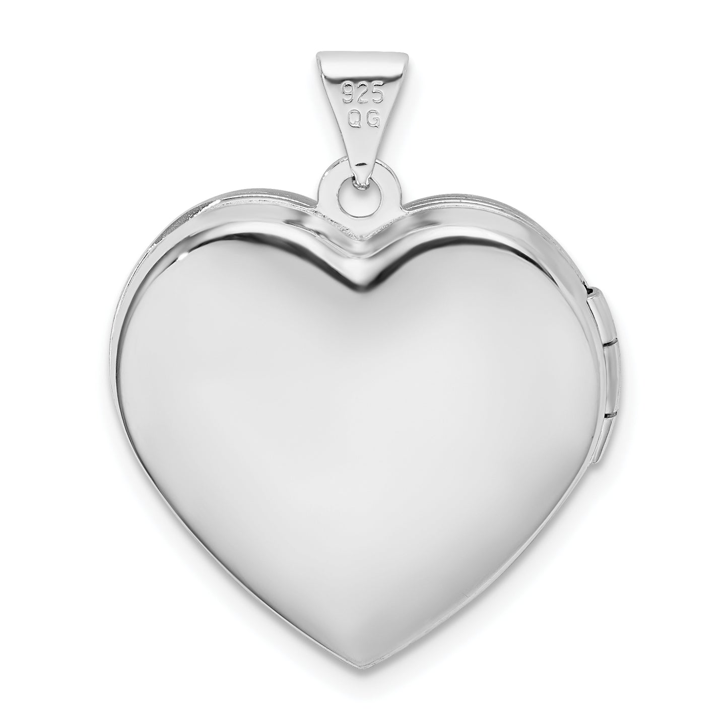 Sterling Silver Rhodium-Plated W/Gold-Plating Heart Locket