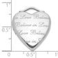 Sterling Silver Polished Believe In Love Heart Locket