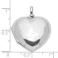 Sterling Silver Rhodium-Plated Polished Sparkle Heart Locket