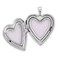 Sterling Silver Satin & Diamond-Cut Enameled Mis Quince Heart Locket