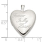 Sterling Silver Rhod-Pltd 20mm Forever In My Heart Locket