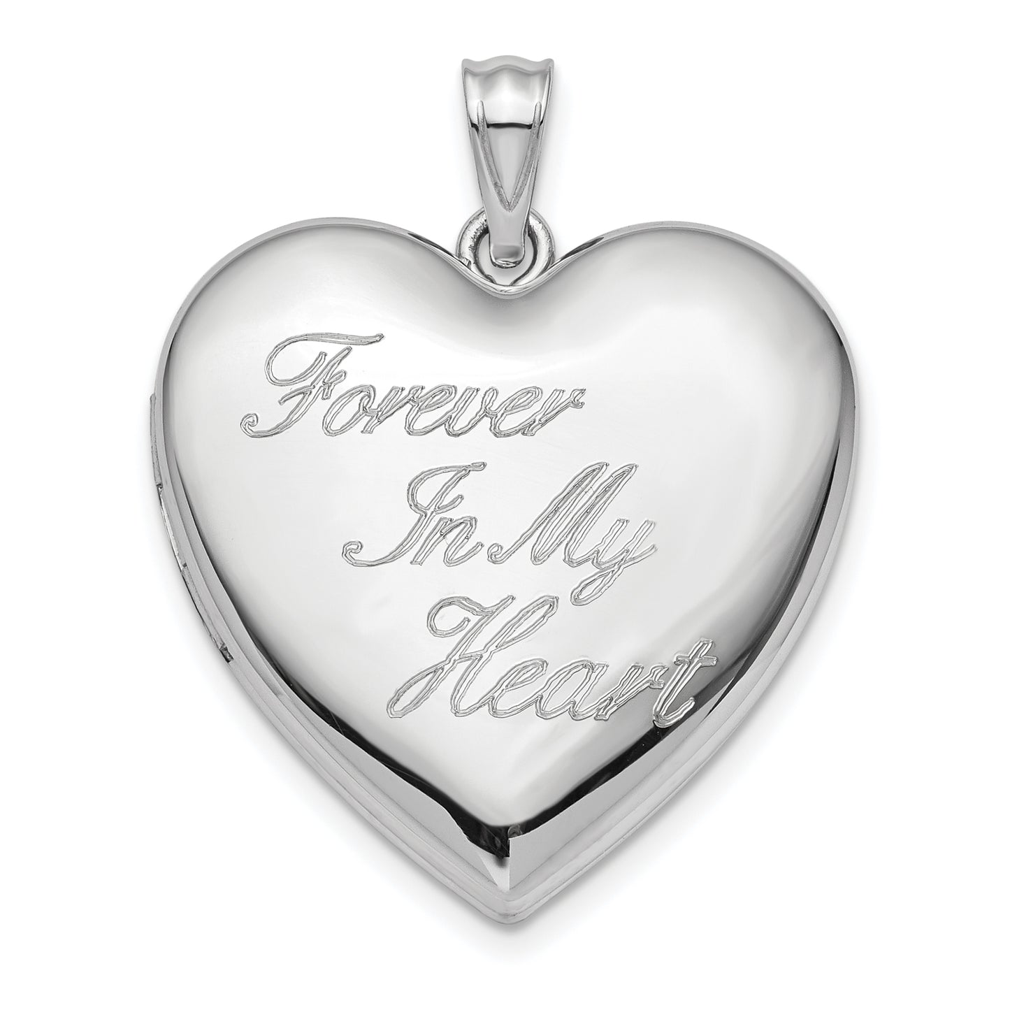 Sterling Silver Rhod-Plated Forever In My Heart Ash Holder Locket