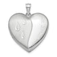 Sterling Silver Rhodium-Plated 24mm In Memory Ash Holder Heart Locket