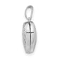 Sterling Silver Rhodium-Plated 13mm Heart Locket