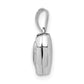 Sterling Silver Rhodium-Plated 10mm Heart Locket