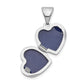 Sterling Silver Rhodium-Plated 10mm Heart Locket