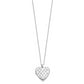 Sterling Silver Diamond Fascination Mystique Platinum-Plated Heart Locket