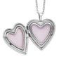 Sterling Silver Diamond Fascination Mystique Platinum-Plated Heart Locket