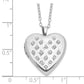 Sterling Silver Diamond Fascination Mystique Platinum-Plated Heart Locket