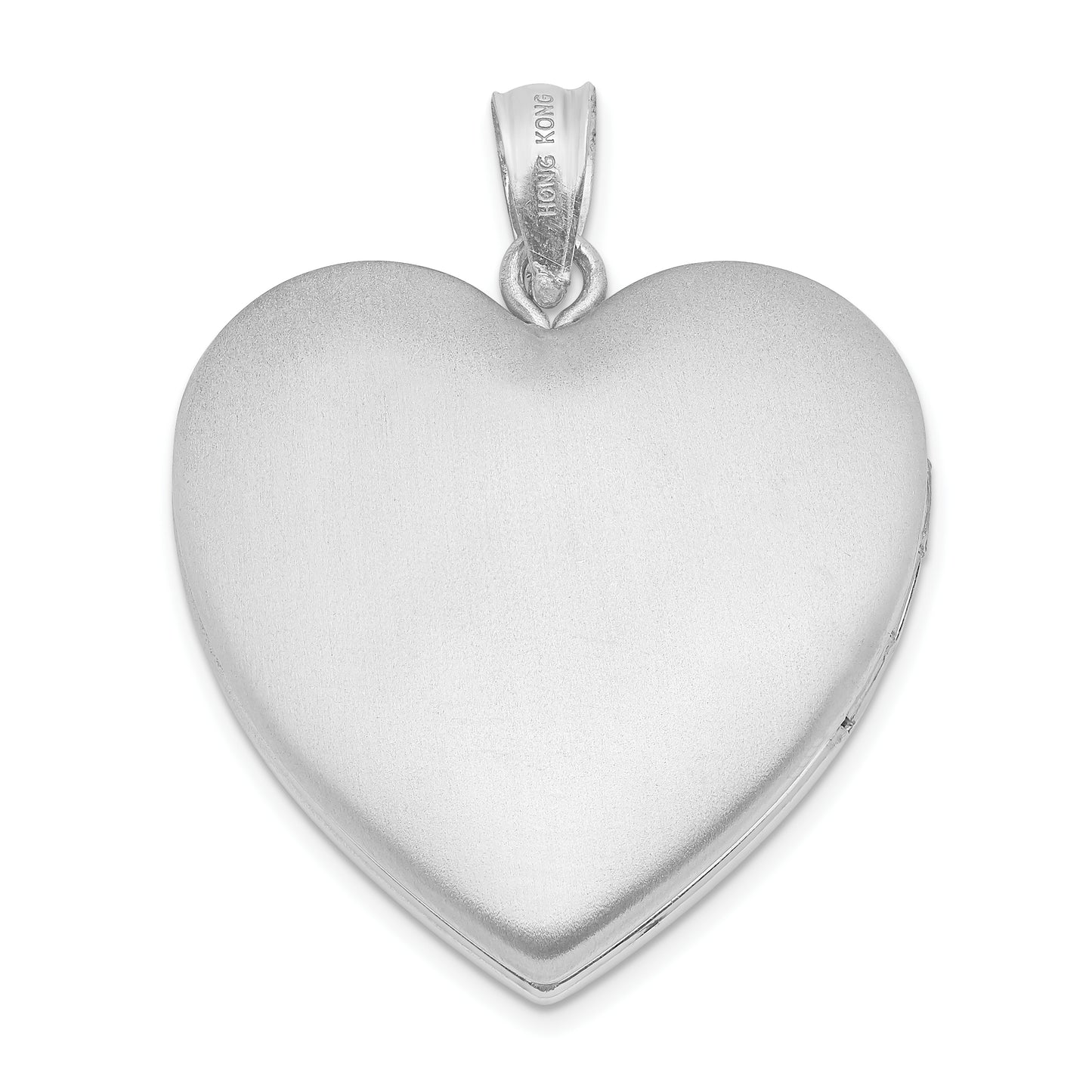 Sterling Silver Rhodium-Plated Tree Ash Holder Heart Locket