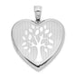 Sterling Silver Rhodium-Plated Tree Ash Holder Heart Locket